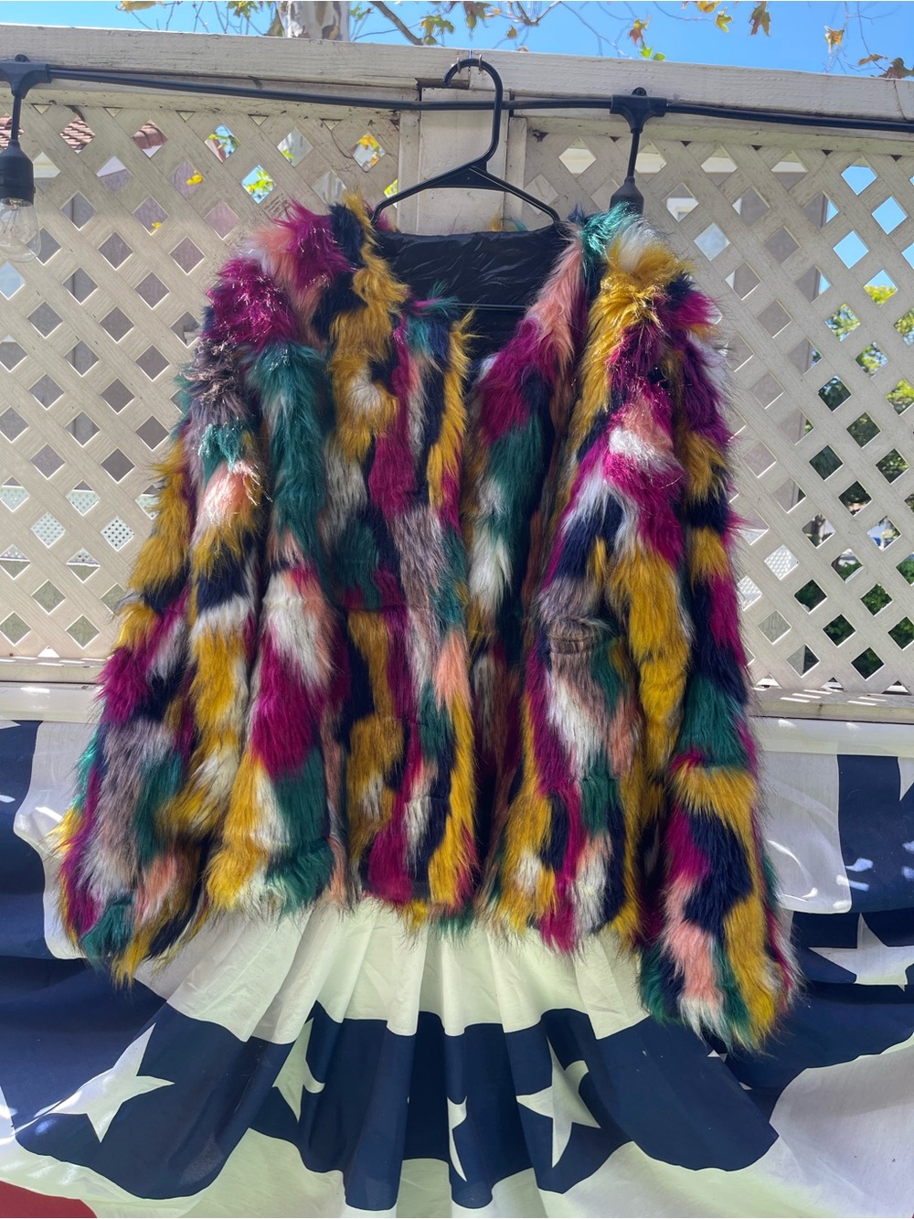 Multicolor Faux Fur Jacket - Women
